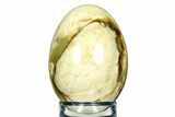 Polished Olive Green Chrysotile Serpentine Egg - Arizona #308734-1